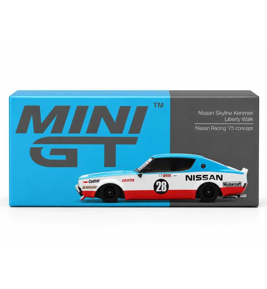 Mini GT Nissan Skyline Kenmeri Liberty Walk Nissan Racing '75 Concept 1:64