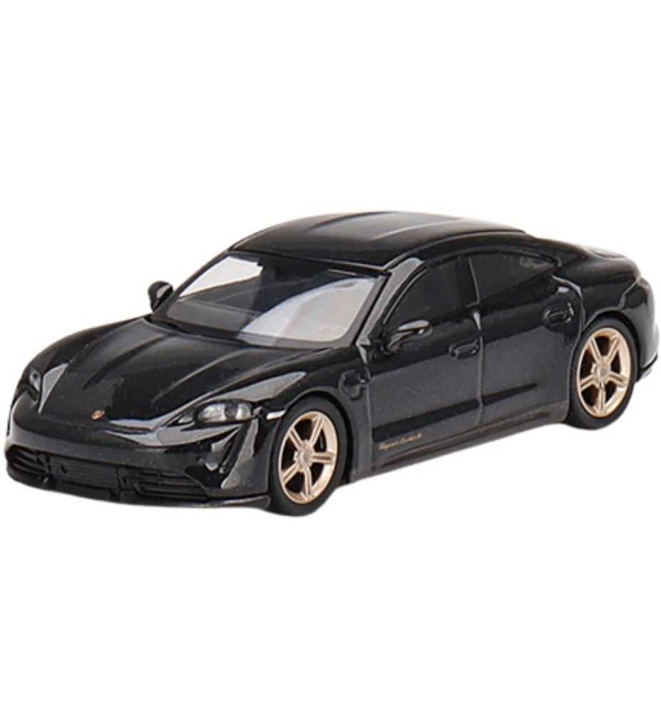 Mini GT Porsche Taycan Turbo S Volcano Grey Metallic 1:64