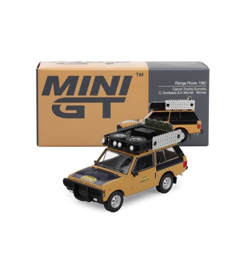 Mini GT 1981 Range Rover Camel Trophy Sumatra Winner 1:64