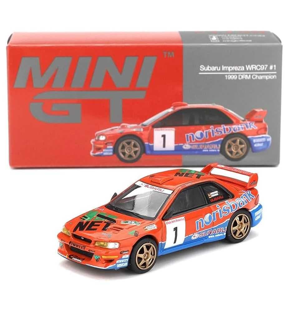 Mini GT Subaru Impreza WRC97 DRM Champion 1999 1:64