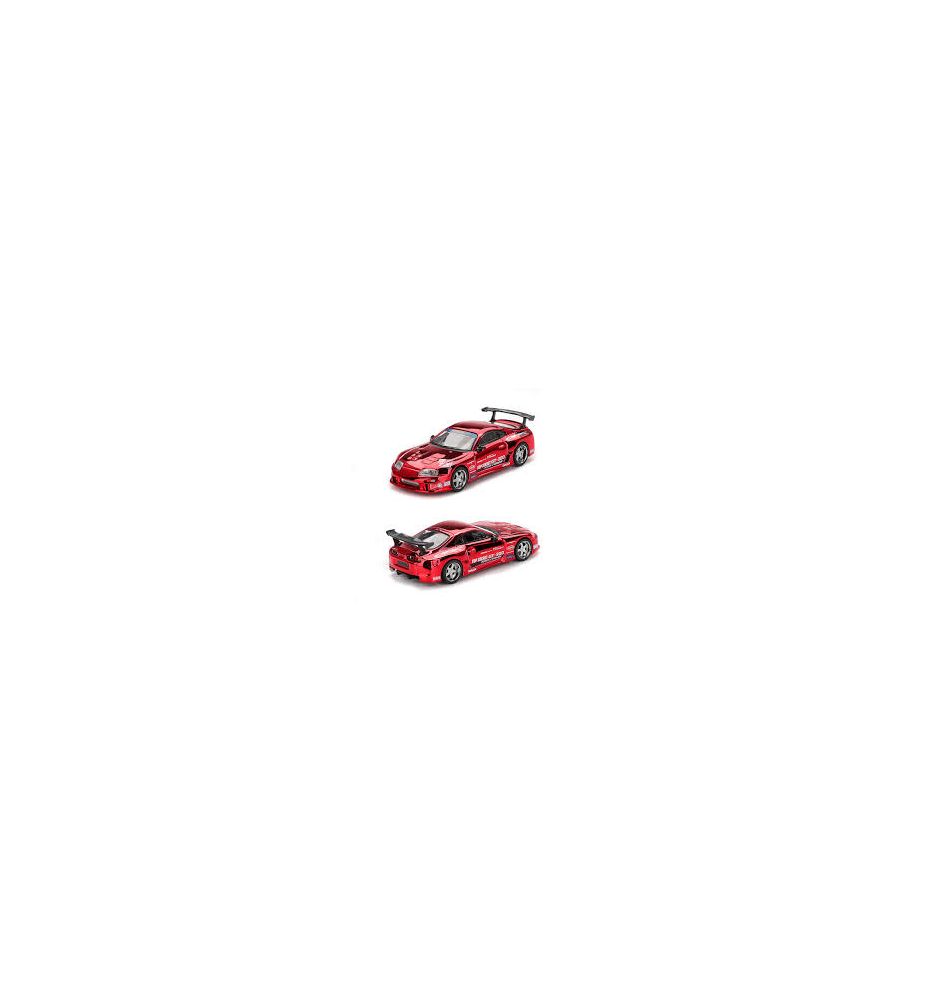 Mini GT Toyota Supra (A80) Top Secret GT300 Red Chrome 1:64