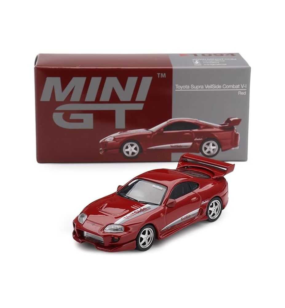 Mini GT 1994 Toyota Supra MK4 (A80) VeilSide Combat V-I Red 1:64