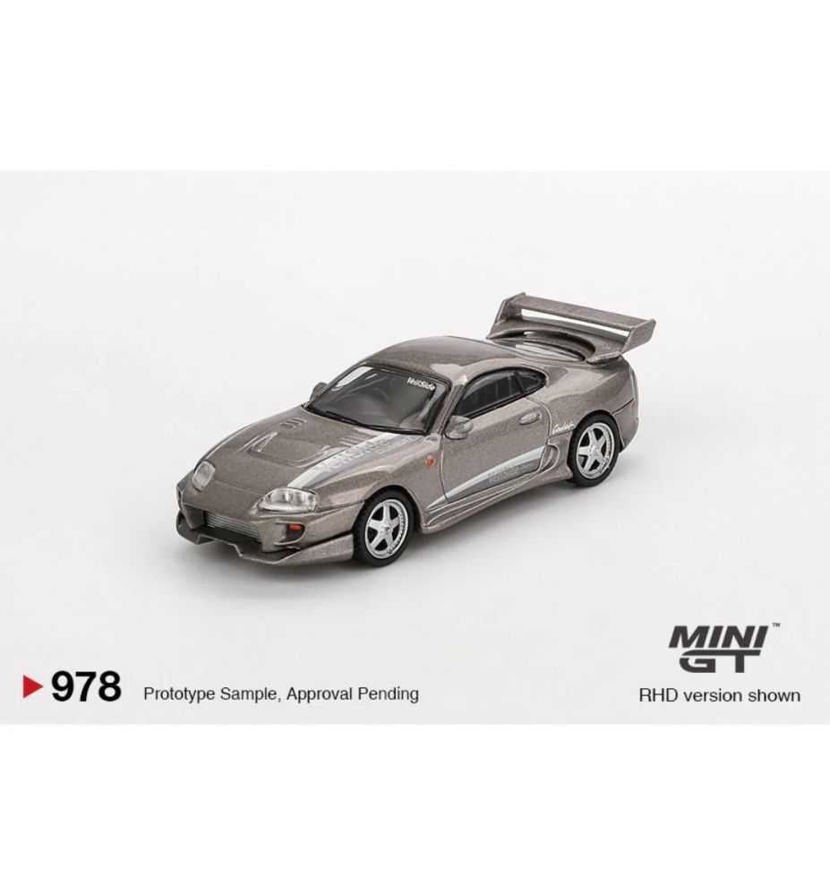 Mini GT Toyota Supra VeilSide Combat V-II Combat Grey 1:64