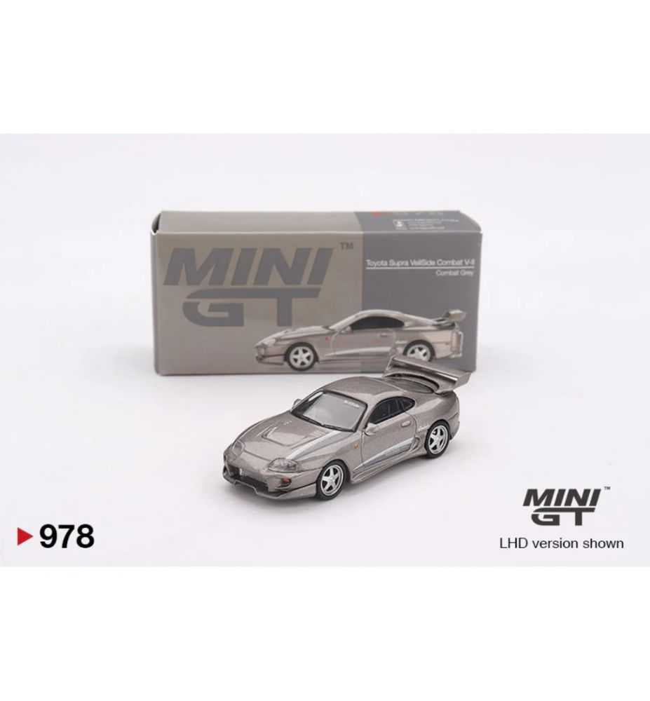 Mini GT Toyota Supra VeilSide Combat V-II Combat Grey 1:64