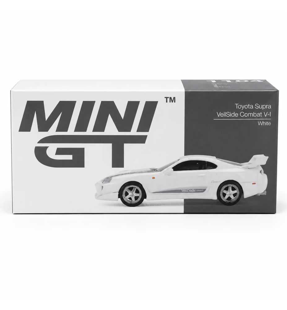 Mini GT Toyota Supra VeilSide Combat V-I White 1:64