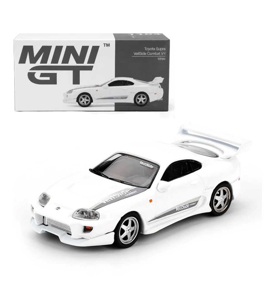 Mini GT Toyota Supra VeilSide Combat V-I White 1:64