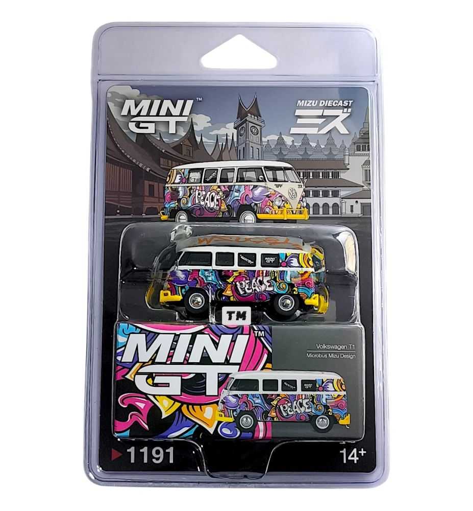 Mini GT Volkswagen T1 Microbus Mizu Design Blister 1:64