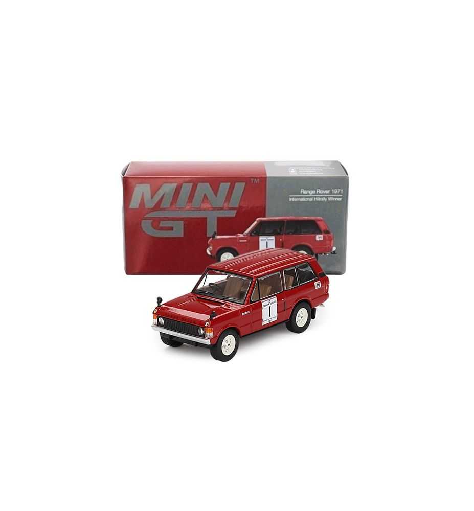 Mini GT 1971 Land Rover Range Rover International Hill Rally Winner 1:64