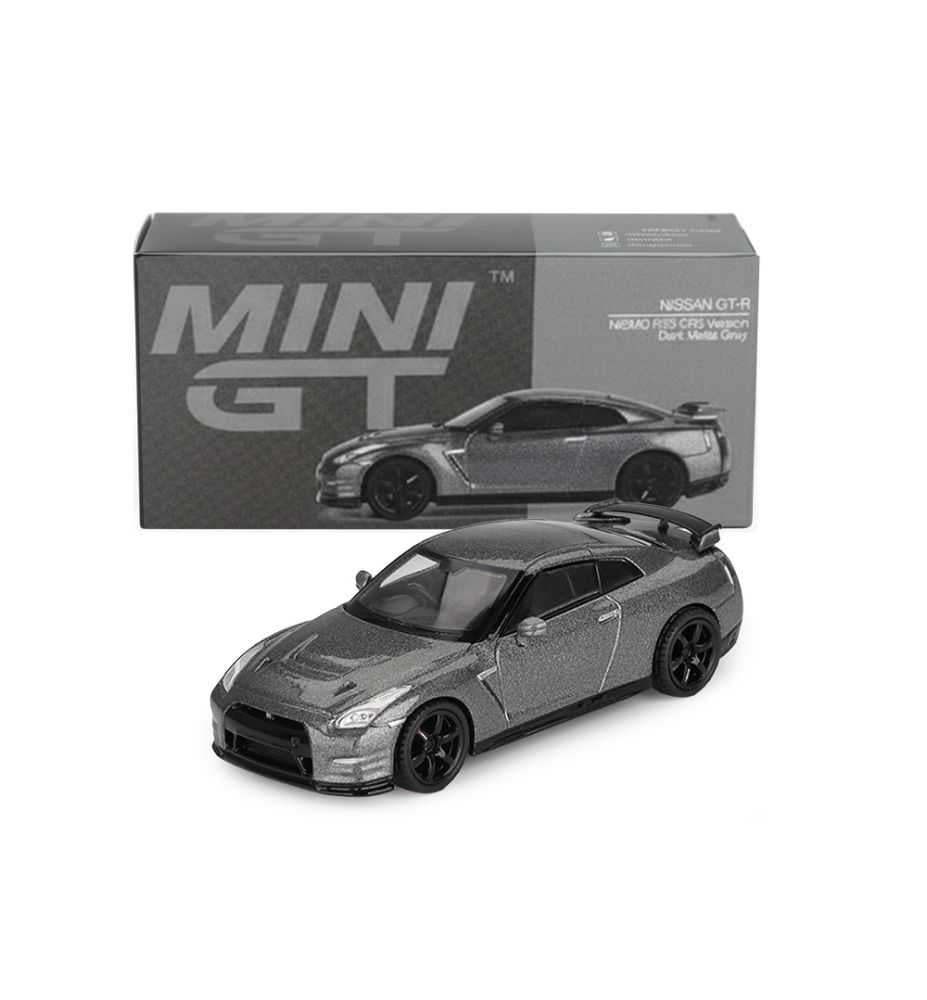 Mini GT Nissan GT-R Nismo R35 CRS Version Dark Metal Grey RHD 1:64