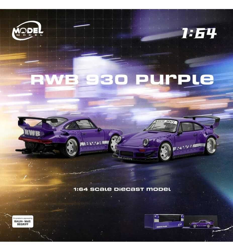 Model Model Porsche RWB 993 Purple 1:64