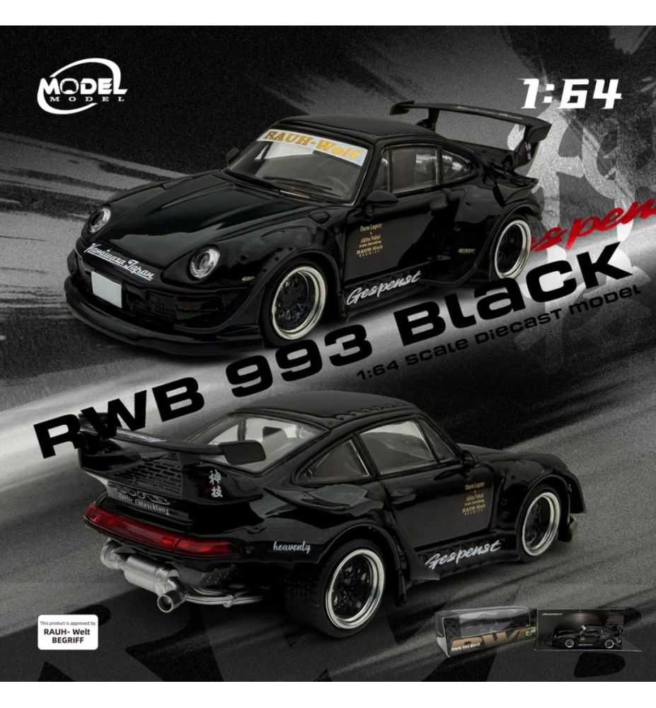 Model Model Porsche RWB 993 Black 1:64