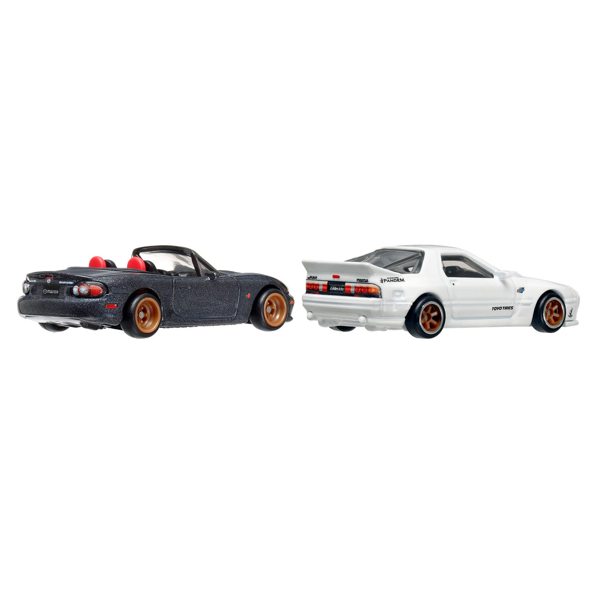 Hot Wheels Premium Car Culture 2-Pack '04 Mazda Mazdaspeed Miata & Mazda RX7 FC Pandem