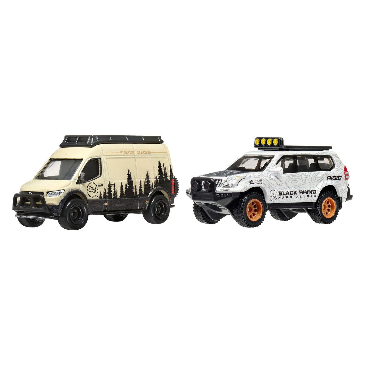 Hot Wheels Premium Car Culture 2-Pack '05 Toyota Land Cruiser Prado & Mercedes Benz Sprinter Tourer