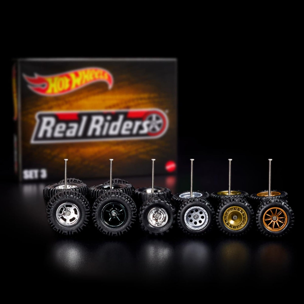 Hot Wheels RLC Exclusive Real Riders Wheels Pack Set 3
