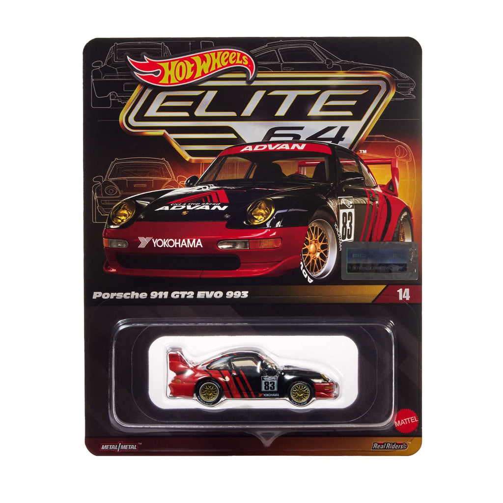 Hot Wheels Elite 64 Porsche 911 GT2 EVO 993 HWR94