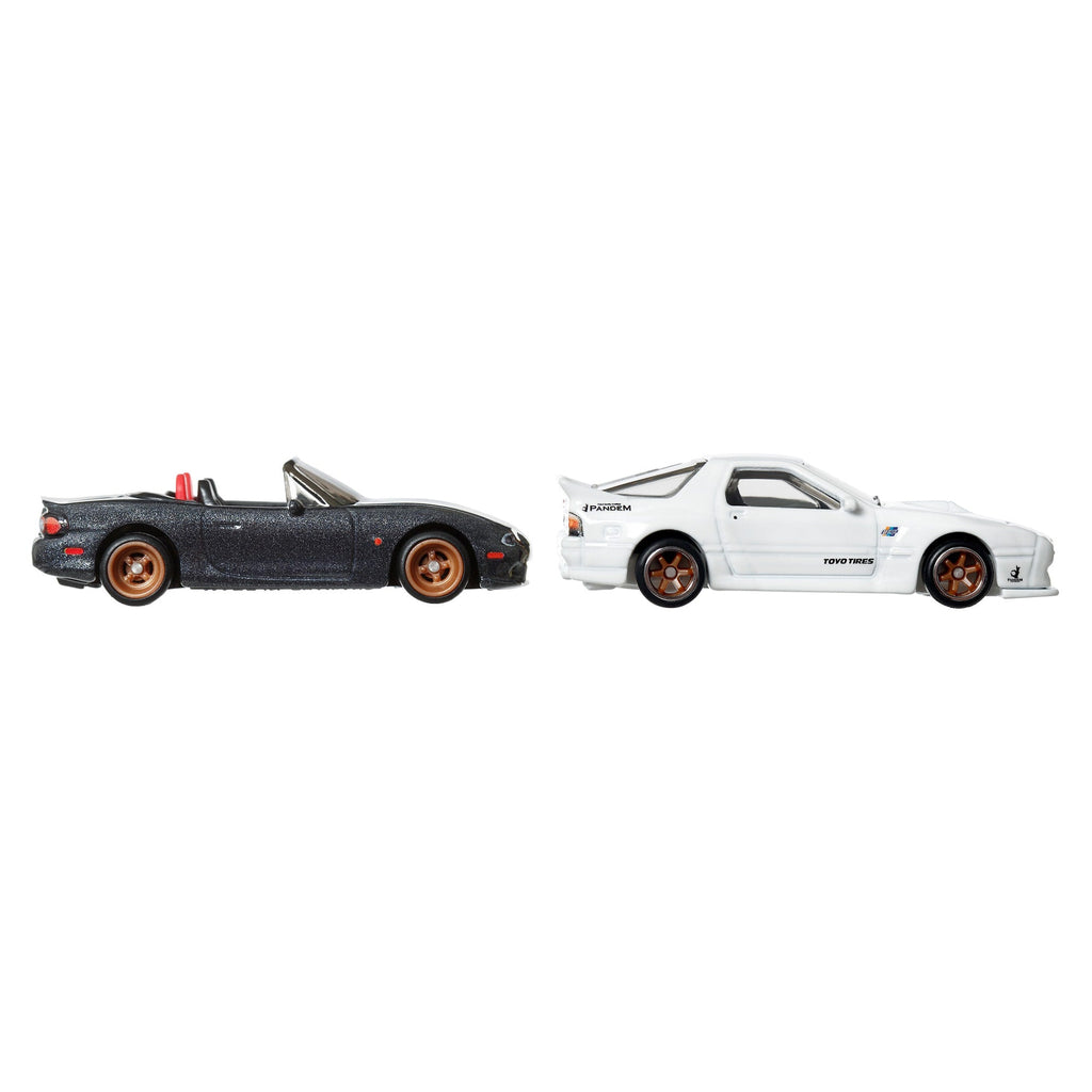 Hot Wheels Premium Car Culture 2-Pack '04 Mazda Mazdaspeed Miata & Mazda RX7 FC Pandem