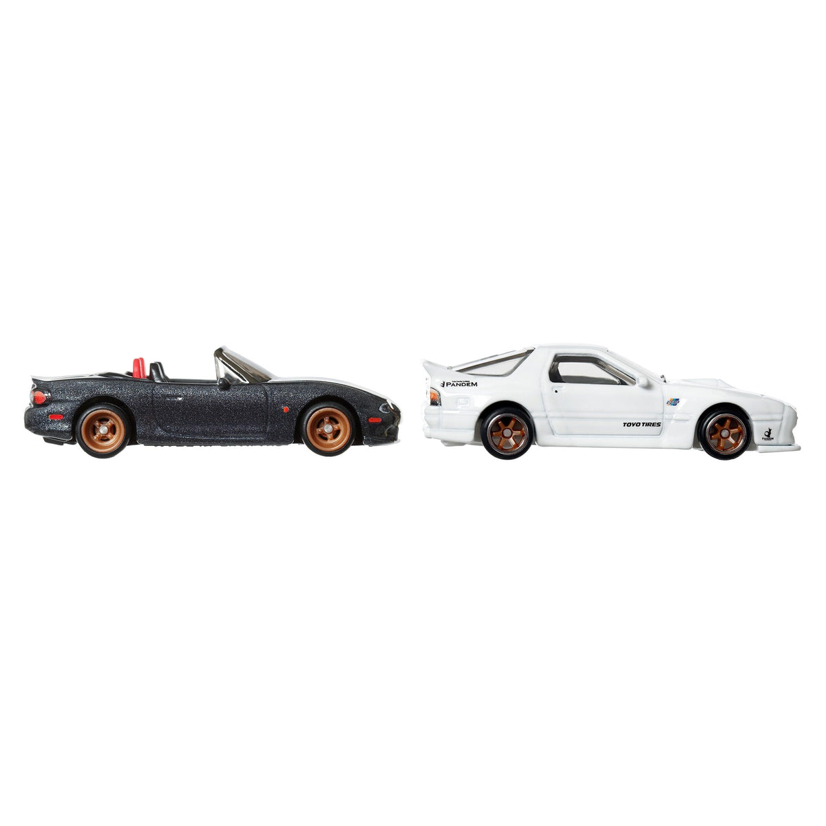 Hot Wheels Premium Car Culture 2-Pack '04 Mazda Mazdaspeed Miata & Mazda RX7 FC Pandem