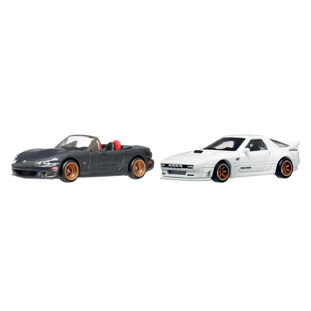 Hot Wheels Premium Car Culture 2-Pack '04 Mazda Mazdaspeed Miata & Mazda RX7 FC Pandem