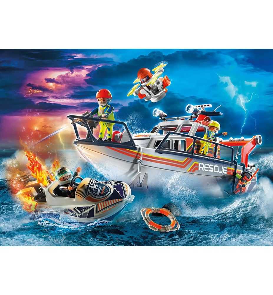 Playmobil City Action 70140 Fire Rescue with Rescue Boat