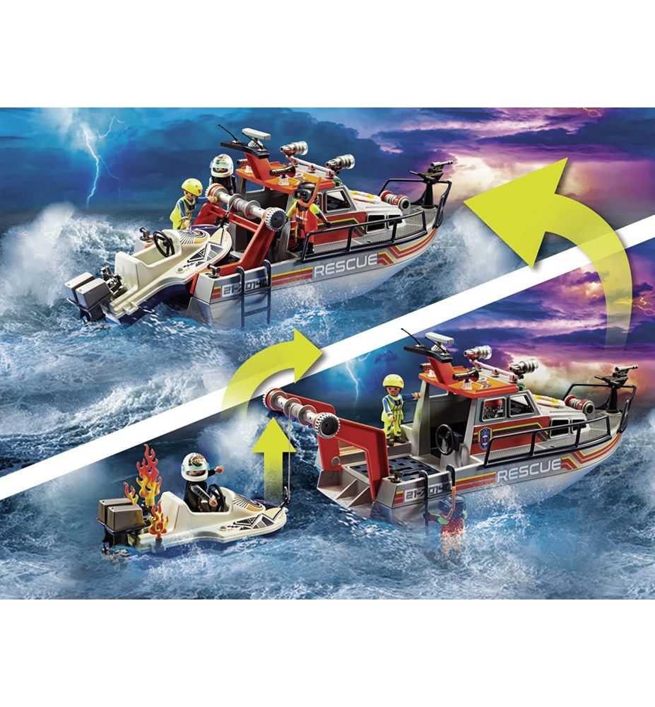 Playmobil City Action 70140 Fire Rescue with Rescue Boat