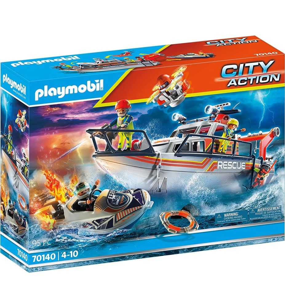 Playmobil City Action 70140 Fire Rescue with Rescue Boat