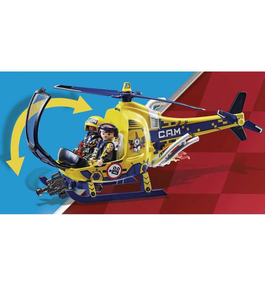 Playmobil Air Stuntshow 70833 Film Crew Helicopter