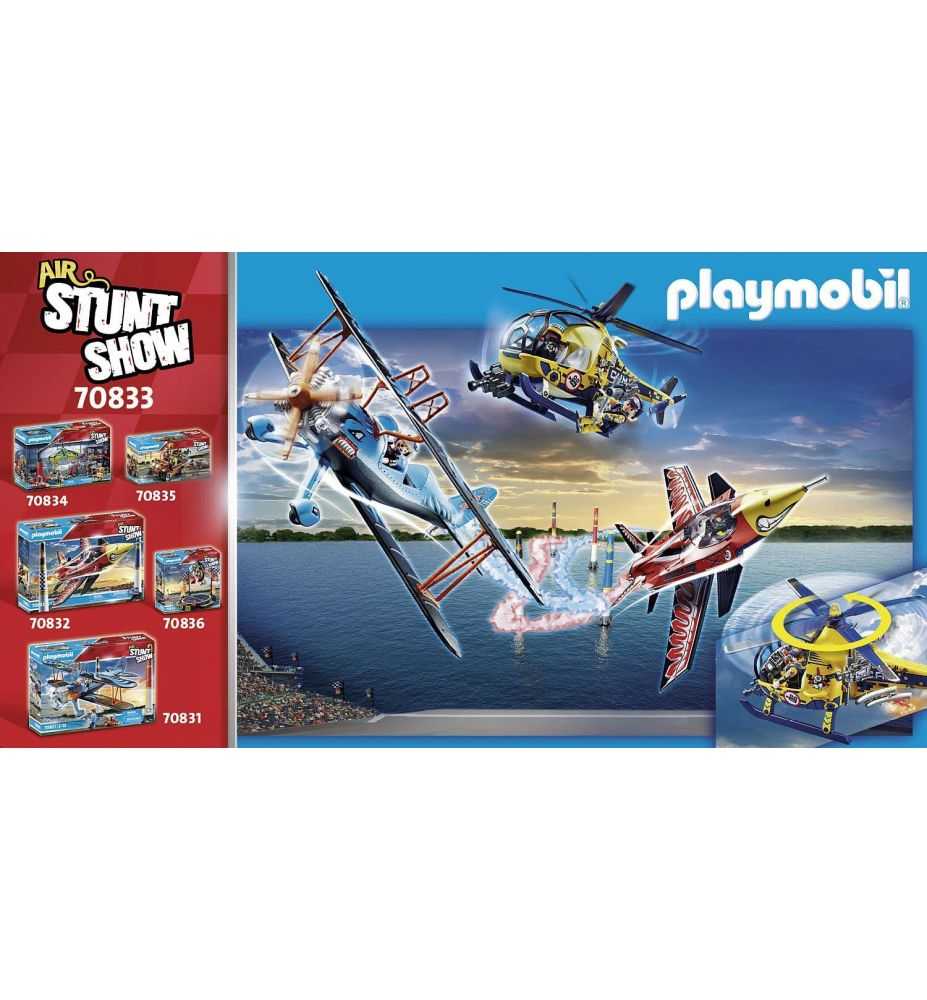Playmobil Air Stuntshow 70833 Film Crew Helicopter