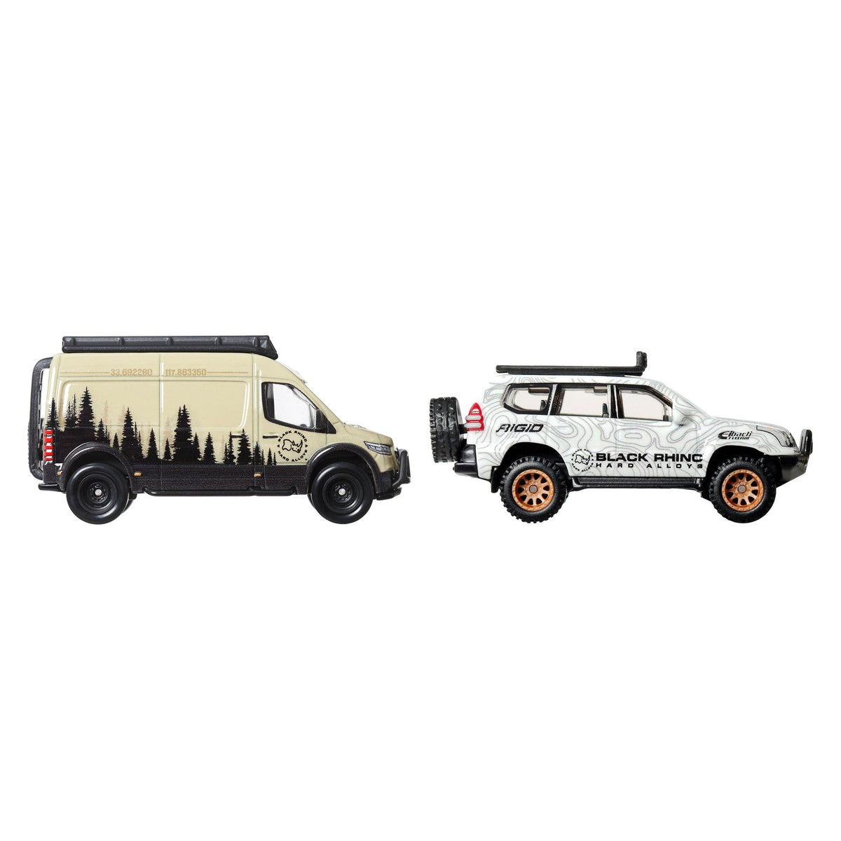 Hot Wheels Premium Car Culture 2-Pack '05 Toyota Land Cruiser Prado & Mercedes Benz Sprinter Tourer