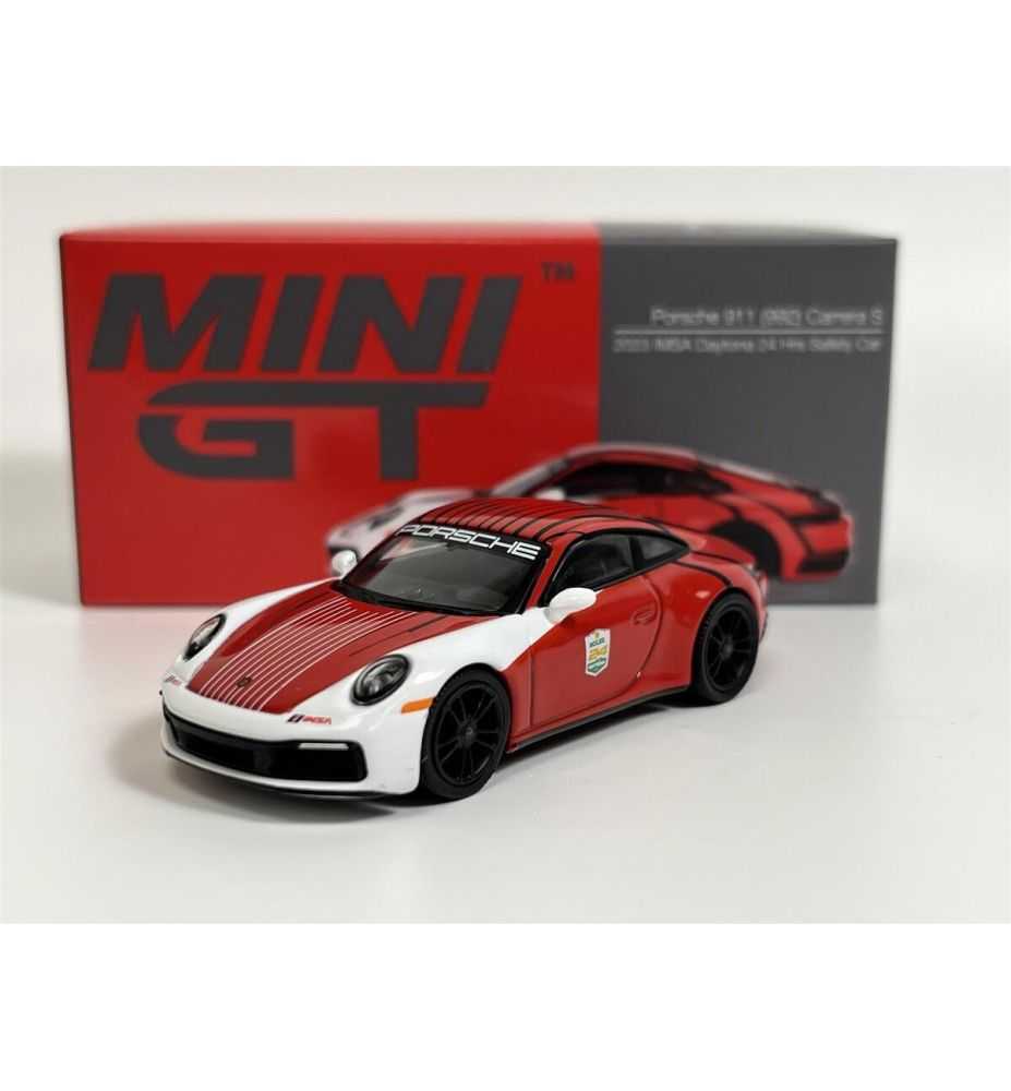 Mini GT 2023 Porsche 911 (992) Carrera S IMSA Daytona 24 Hours Safety Car 1:64