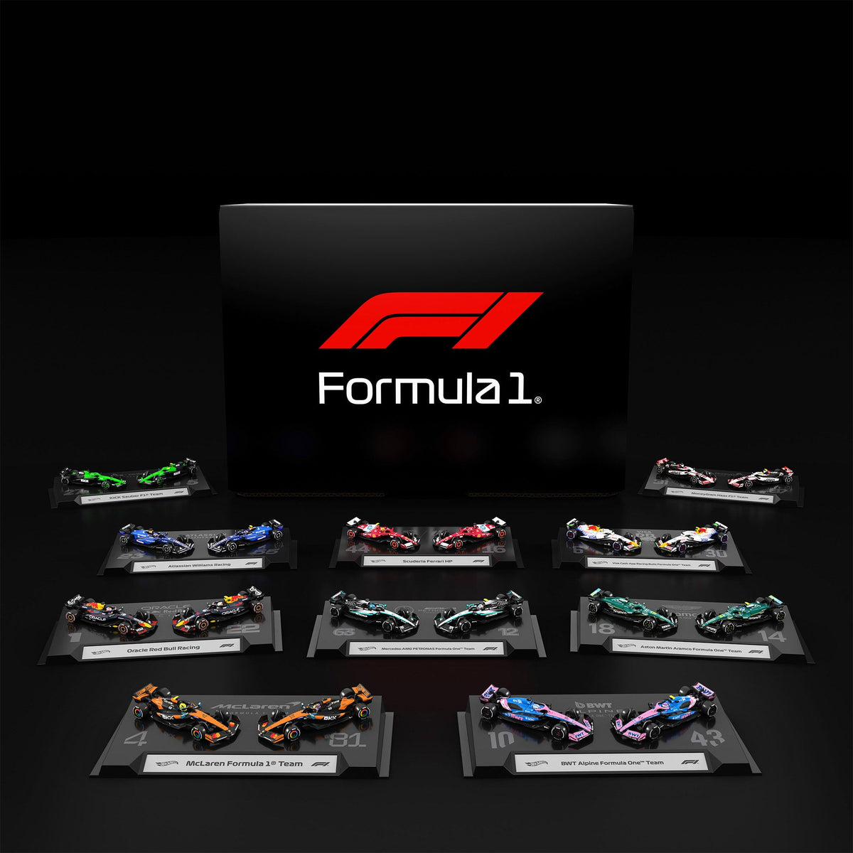 Hot Wheels 2025 Formula 1 Team Factory-Sealed Set