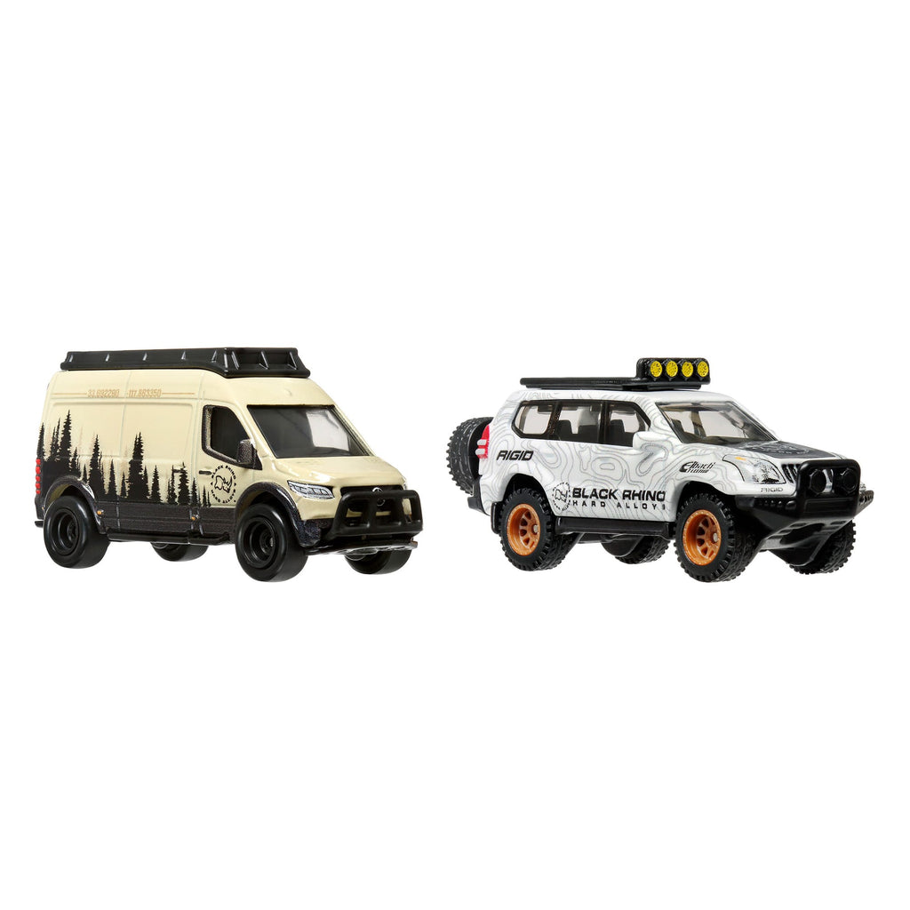 Hot Wheels Premium Car Culture 2-Pack '05 Toyota Land Cruiser Prado & Mercedes Benz Sprinter Tourer