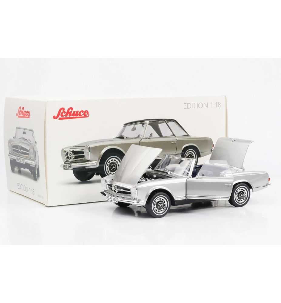 Schuco Mercedes-Benz 280 SL Pagoda (W113) 1968-71 Silver 1:18