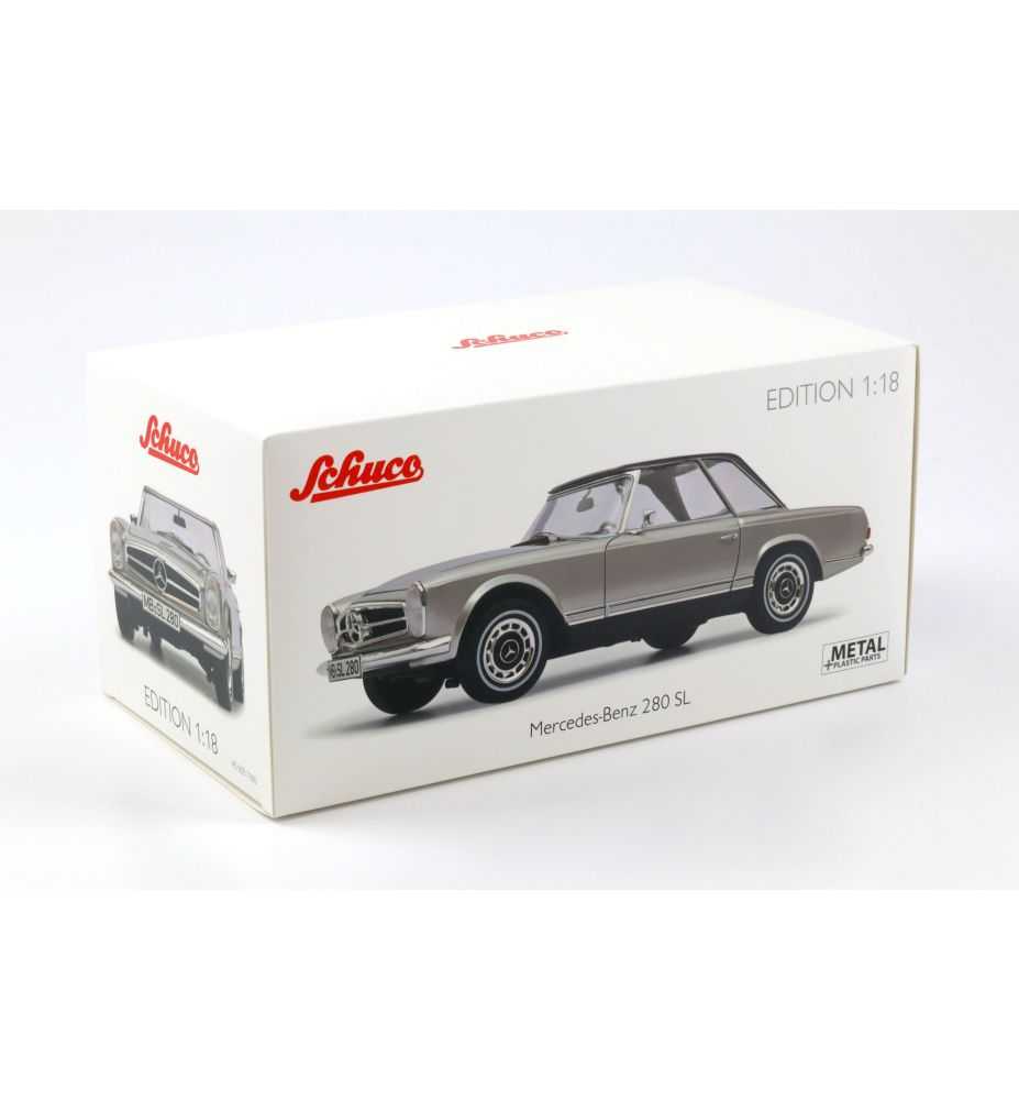 Schuco Mercedes-Benz 280 SL Pagoda (W113) 1968-71 Silver 1:18