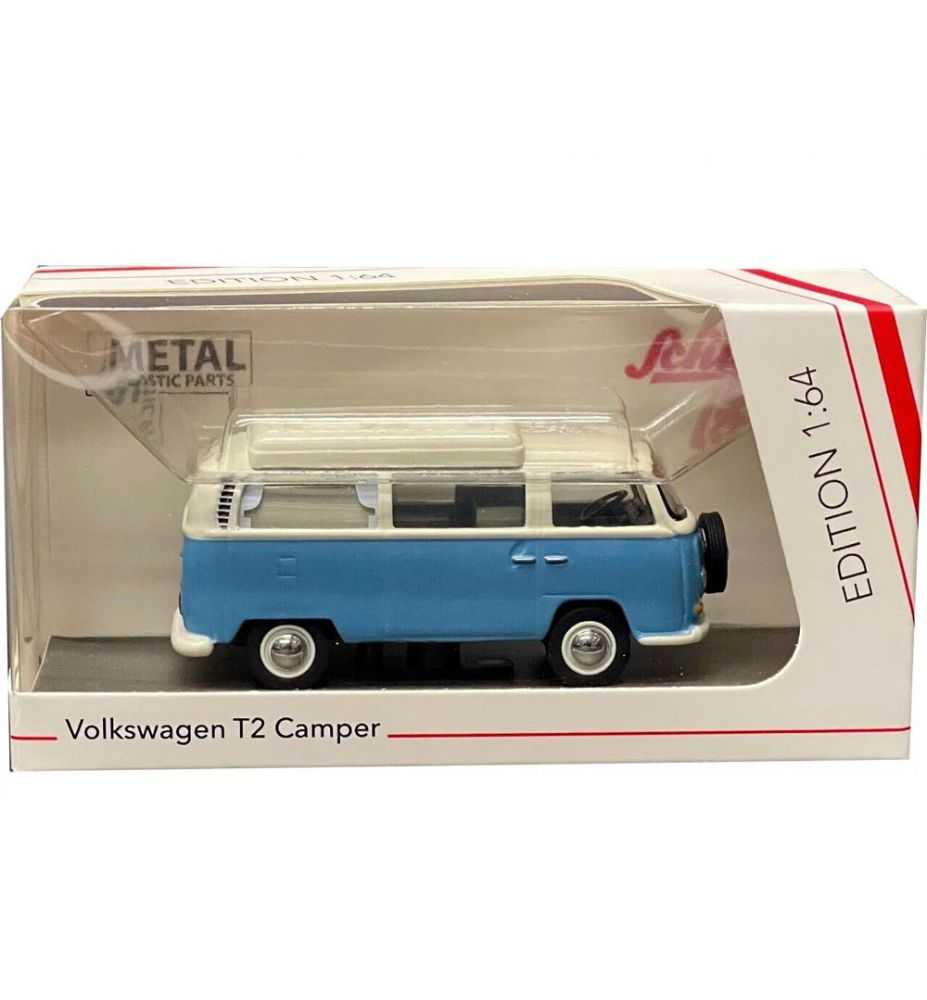 Schuco Volkswagen T2 Camper Light Blue 1:64