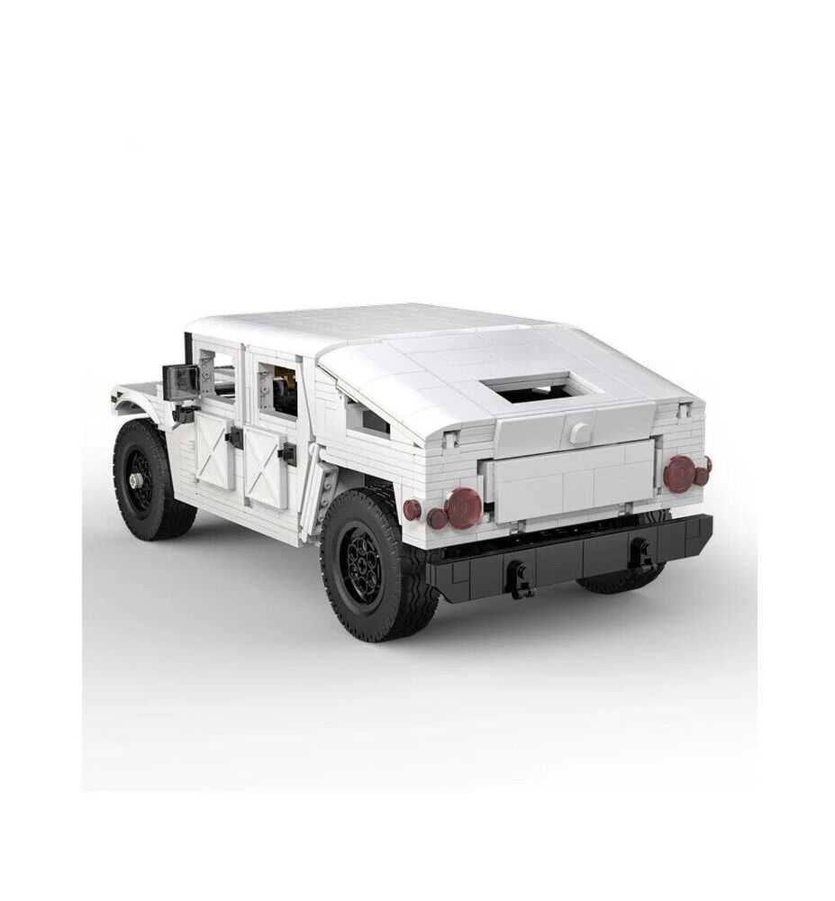 CaDA Humvee White Building Set 1:12 (1380 Pieces)