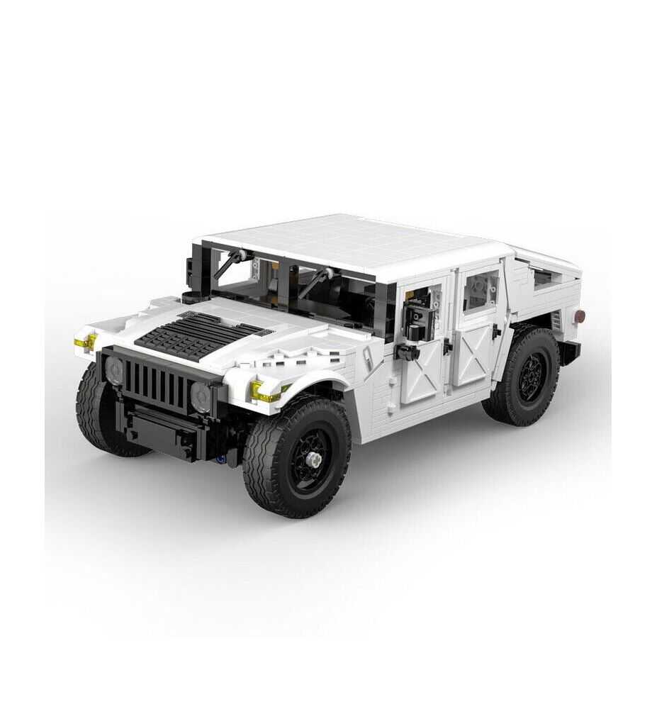 CaDA Humvee White Building Set 1:12 (1380 Pieces)