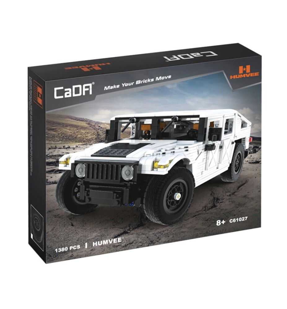 CaDA Humvee White Building Set 1:12 (1380 Pieces)