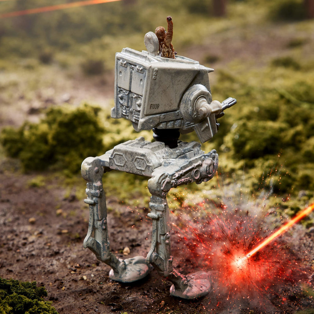 Hot Wheels Star Wars Starships Select AT-ST With Chewbacca