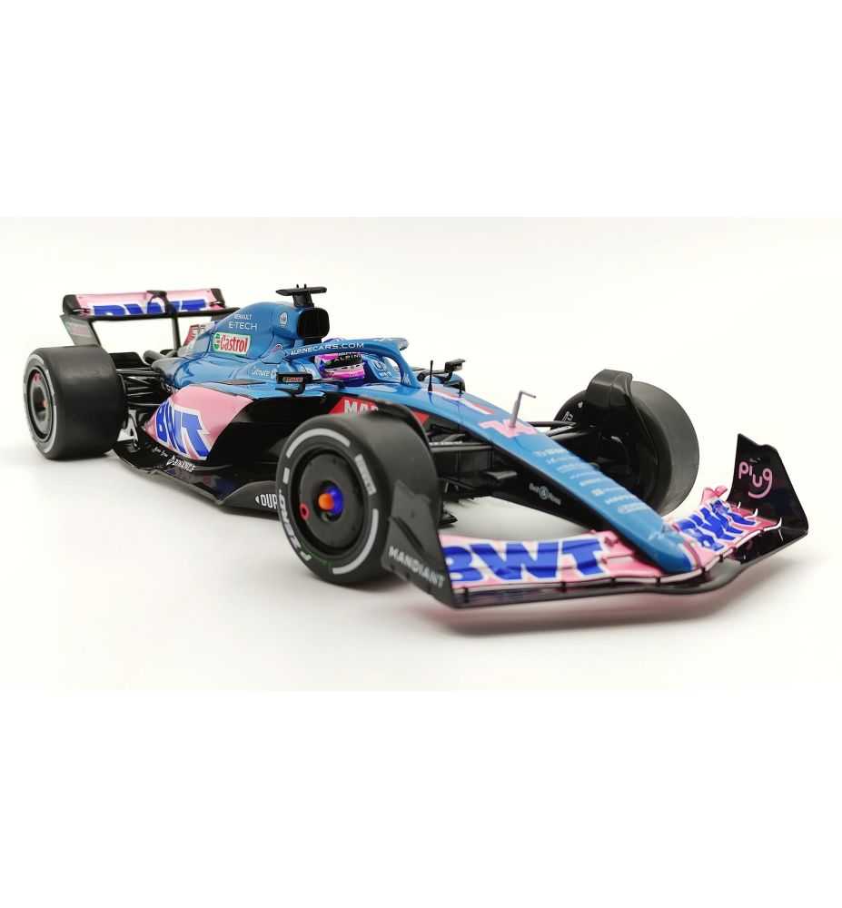 Solido Alpine A522 #14 Fernando Alonso 7th Monaco GP 2022 1:18