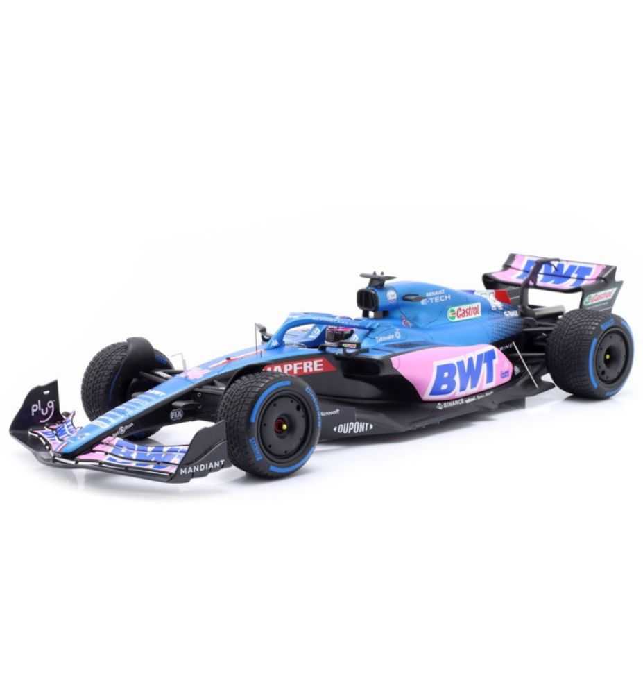 Solido Alpine A522 #14 Fernando Alonso 7th Monaco GP 2022 1:18