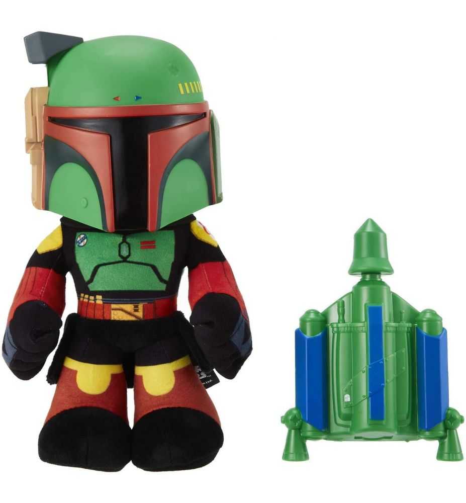 Star Wars The Book of Boba Fett Voice Changer Plush with Rocket Launcher