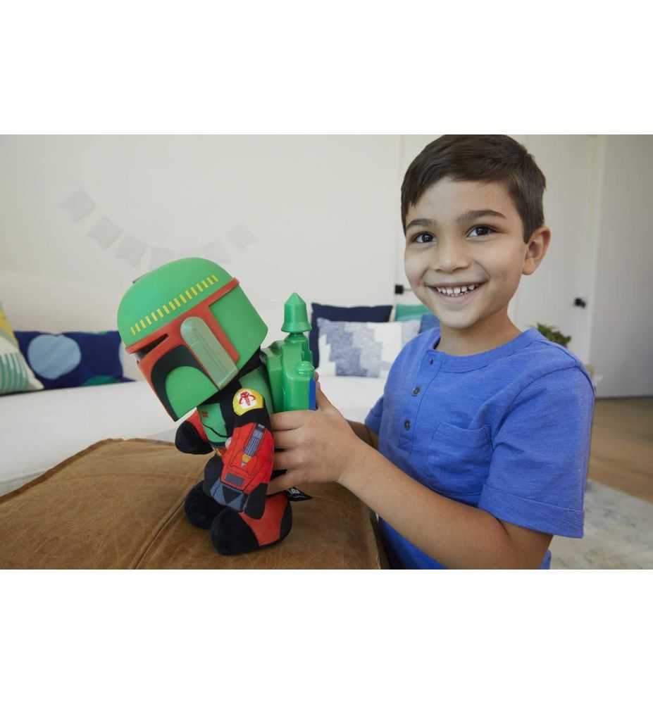 Star Wars The Book of Boba Fett Voice Changer Plush with Rocket Launcher