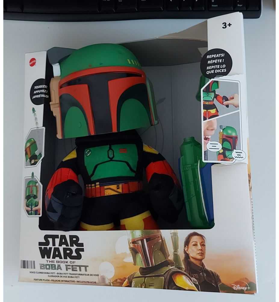 Star Wars The Book of Boba Fett Voice Changer Plush with Rocket Launcher