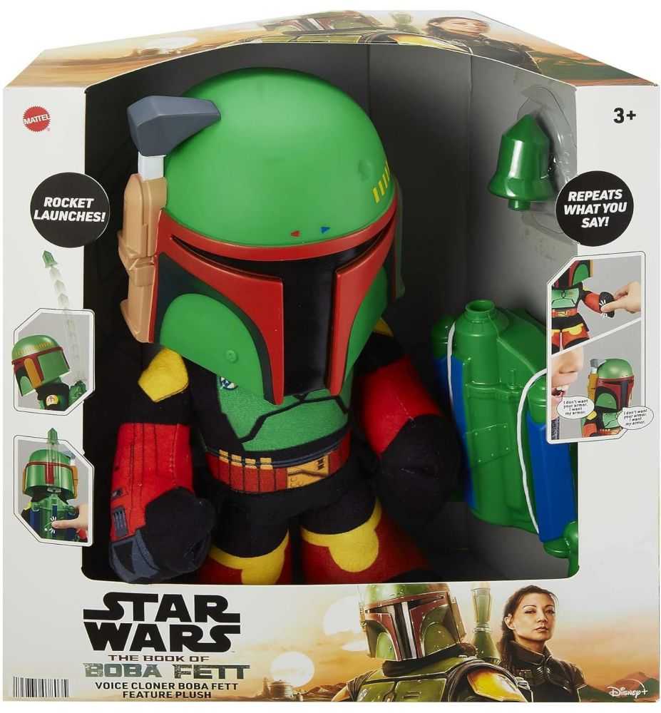 Star Wars The Book of Boba Fett Voice Changer Plush with Rocket Launcher