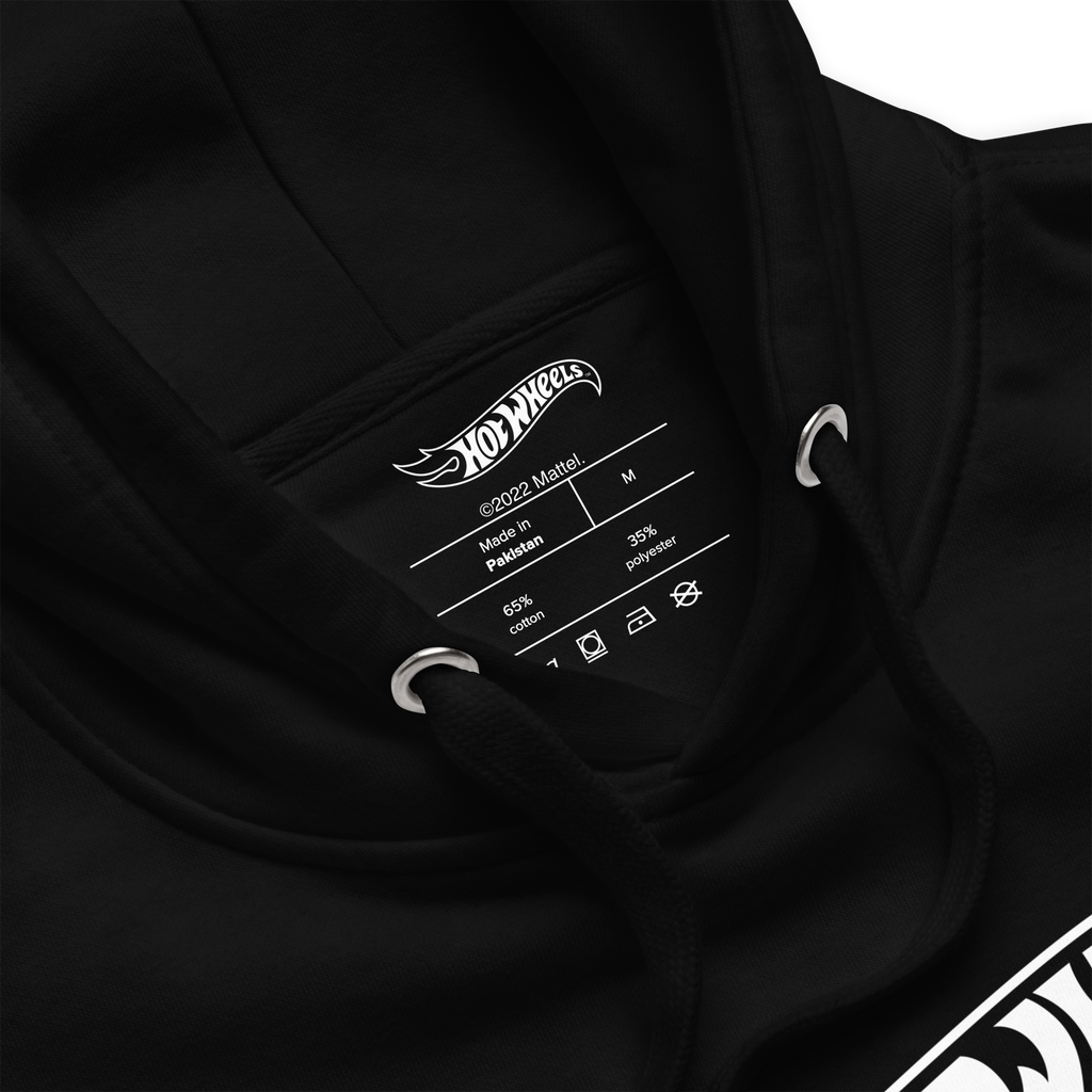 Hot Wheels Red Line Club 20th Anniversary Silhouette Logo Black Hoodie