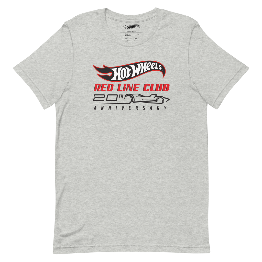 Hot Wheels Red Line Club 20th Anniversary Silhouette Logo – Heather Grey Shirt