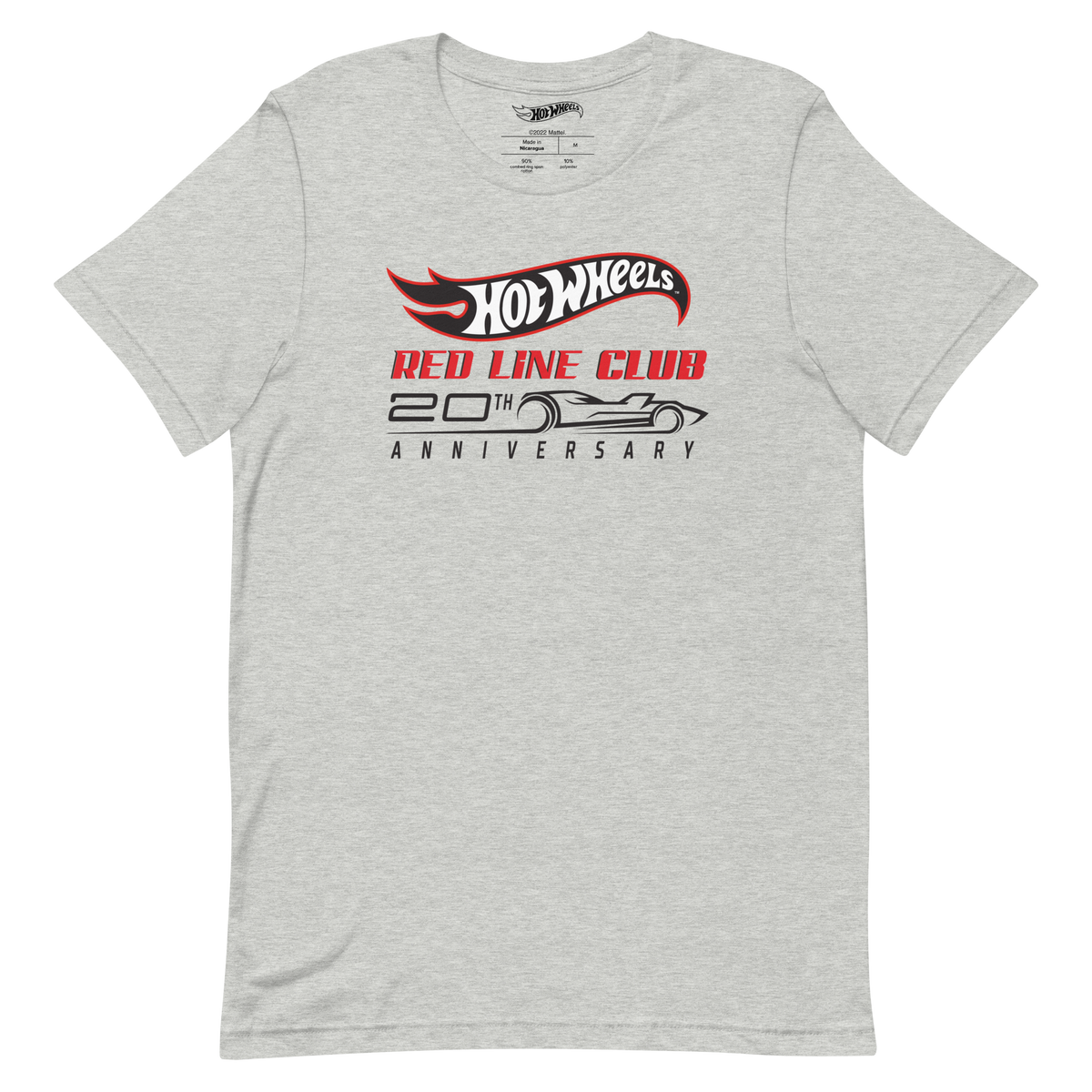 Hot Wheels Red Line Club 20th Anniversary Silhouette Logo – Heather Grey Shirt