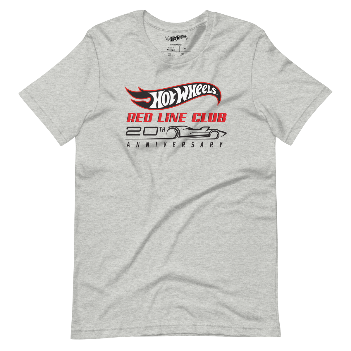 Hot Wheels Red Line Club 20th Anniversary Silhouette Logo – Heather Grey Shirt