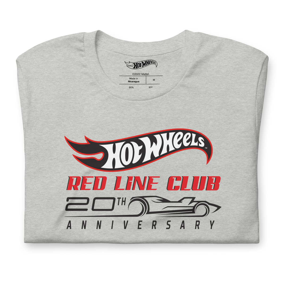 Hot Wheels Red Line Club 20th Anniversary Silhouette Logo – Heather Grey Shirt