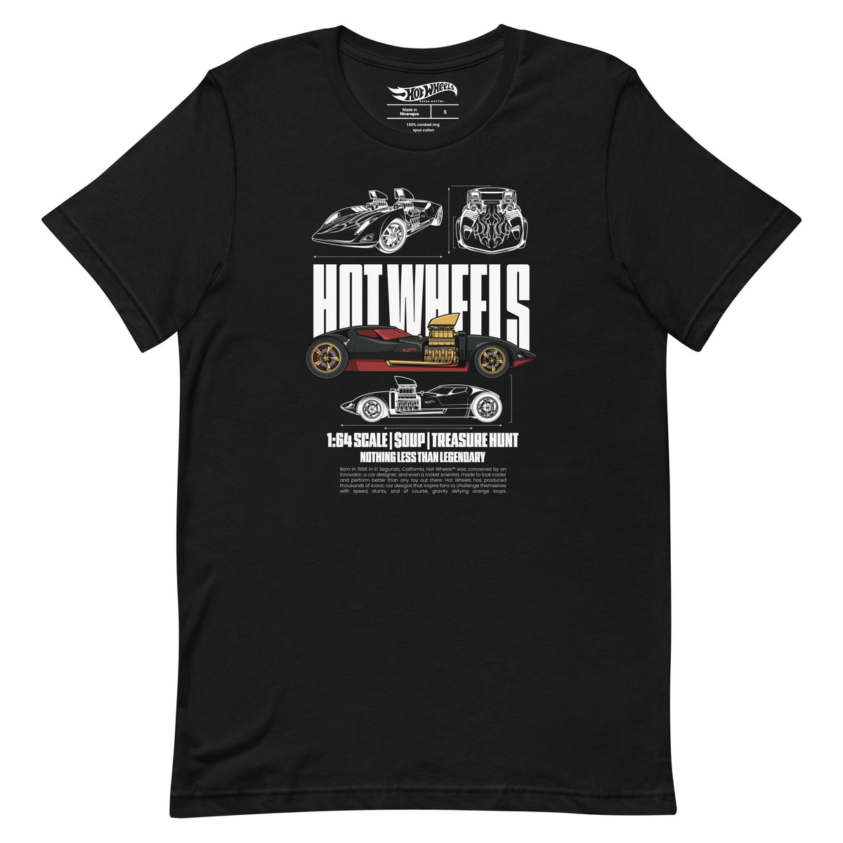 Hot Wheels Nothing Less than Legendary Black T-Shirt